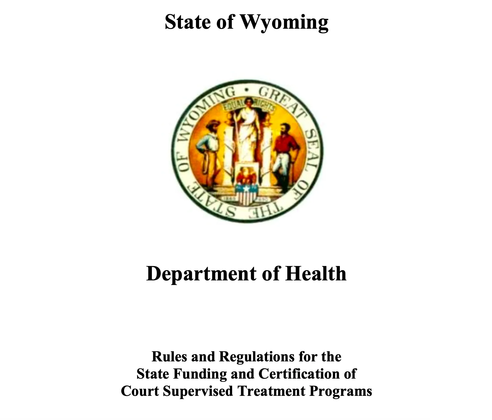 sober living home wyoming department of health rules and regulations certification state funding