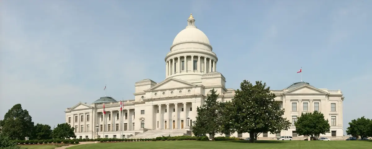 Arkansas State Capitol in Little Rock - recovery housing certification information