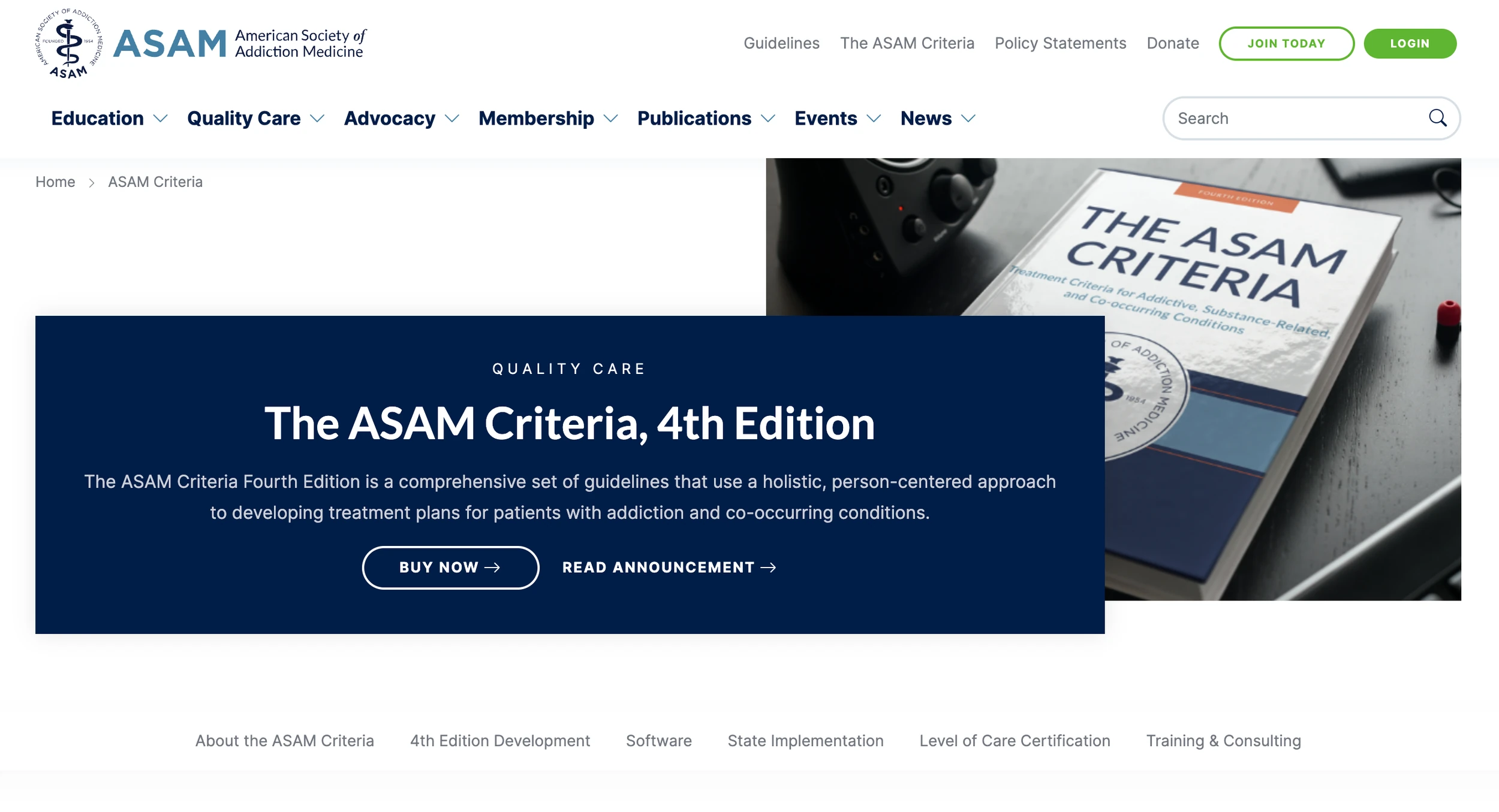 ASAM criteria changes 4th edition sober living recovery residence NARR news new