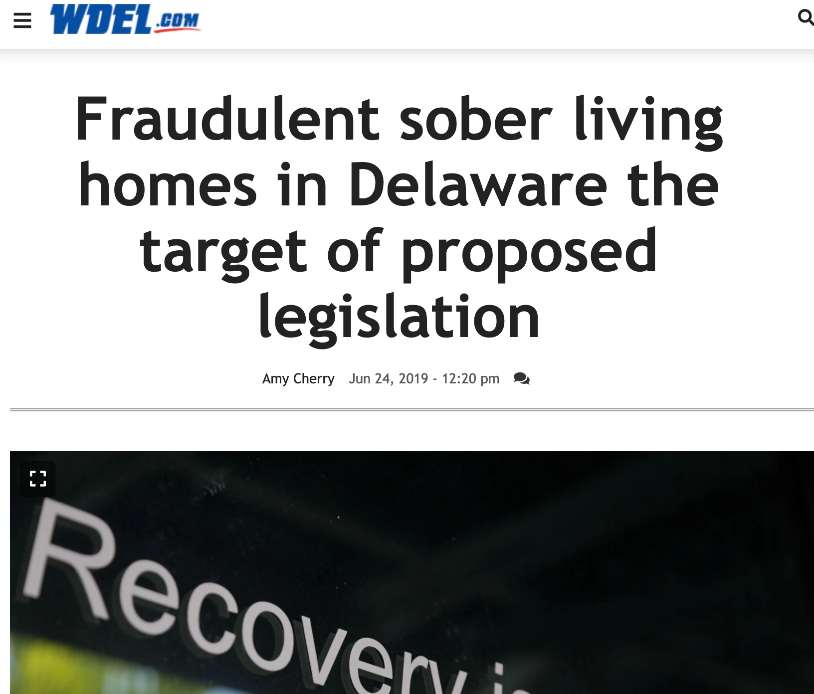Delaware sober living home legislation laws regulation rules