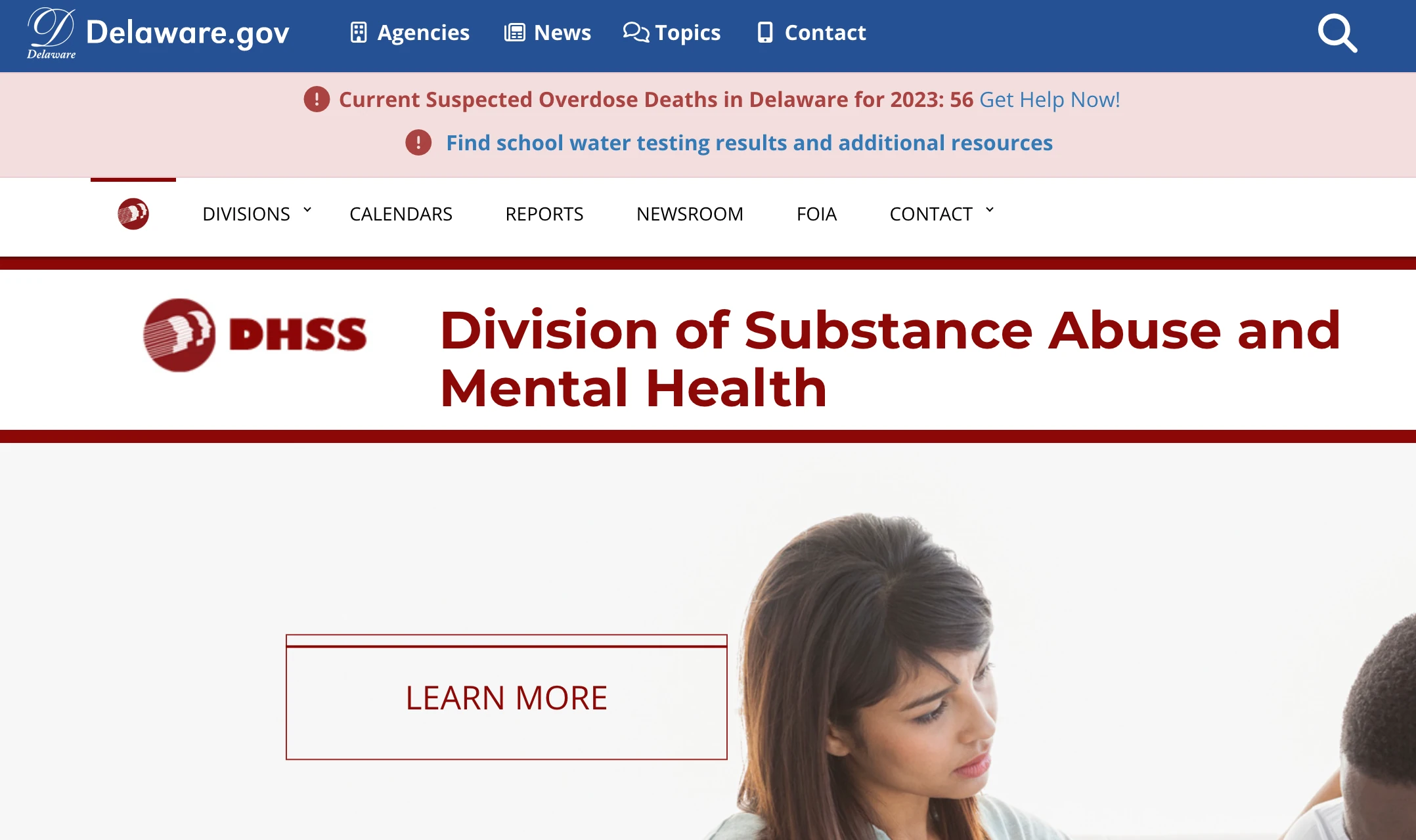 Delaware division of substance abuse and mental health DHSS sober living home certifications