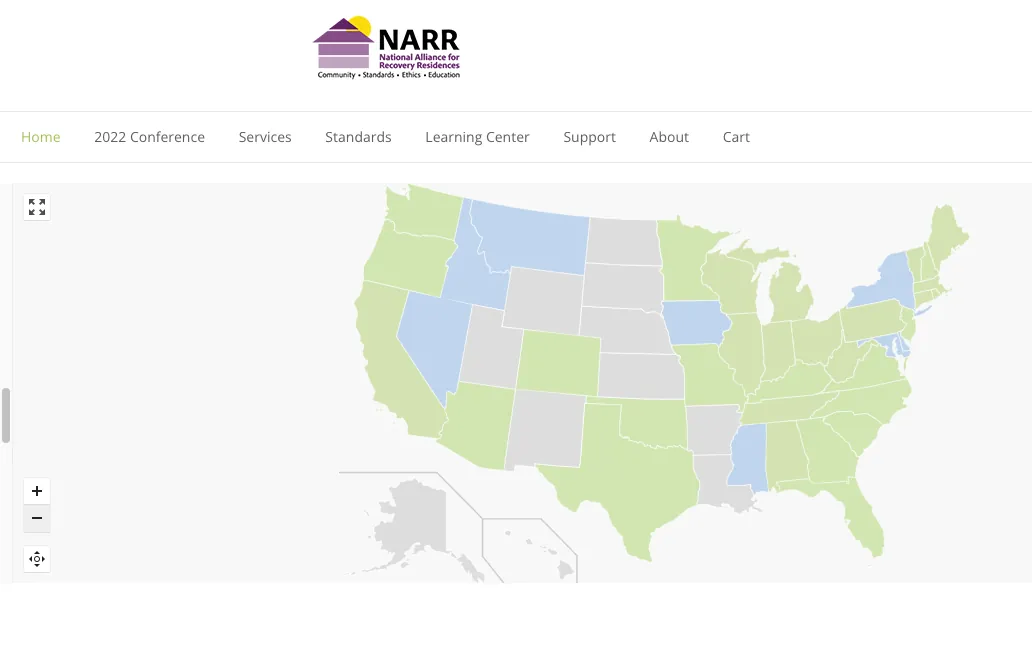 National Association for Recovery Residences sober living home new mexico no state affiliate