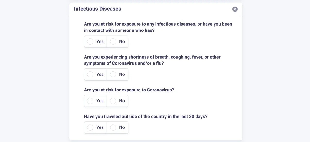 Our new resident application can easily screen prospects for COVID-19. Add this option when you need it and easily drop it when the pandemic concludes.