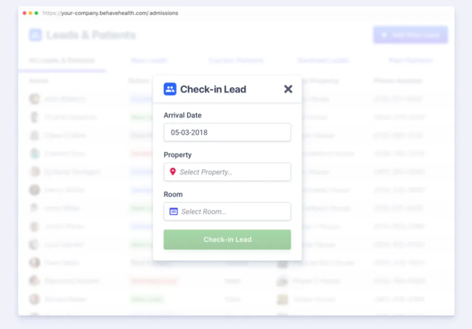 Take your sober living home admissions process into the future with a cloud-based solution you can access anywhere at anytime.