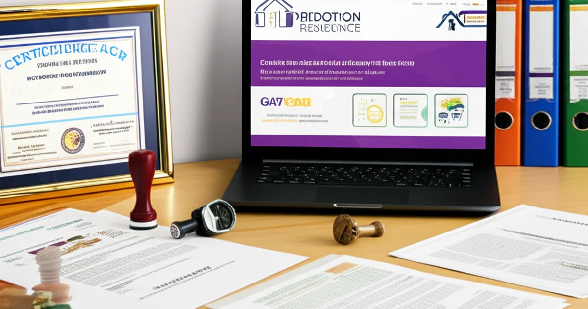 NARR certification documents and official paperwork for recovery residence accreditation