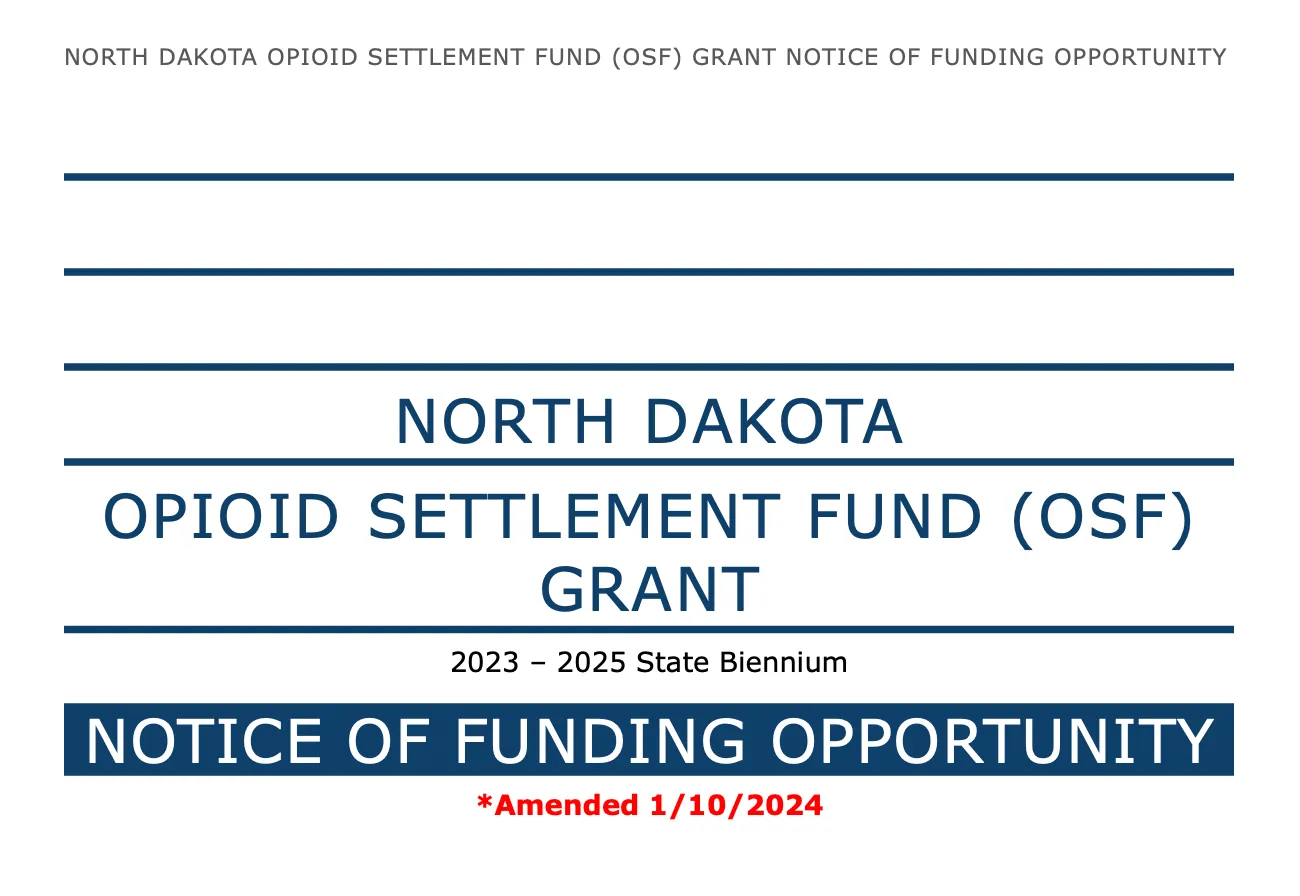 north dakota opioid settlement money recovery residence sober living home