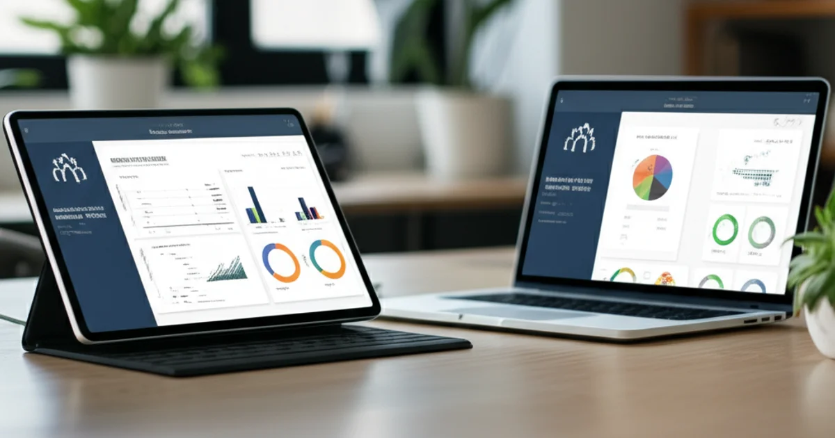 Recovery residence management software dashboard on laptop