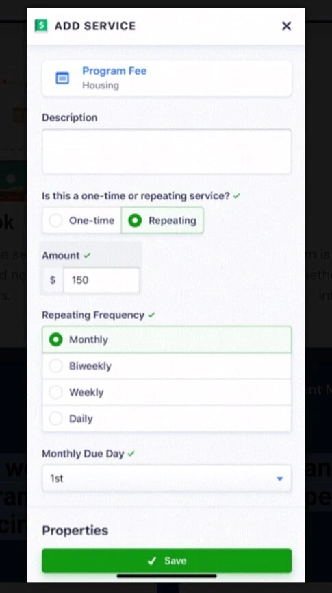 Sober Living App’s service book feature helps you save time.