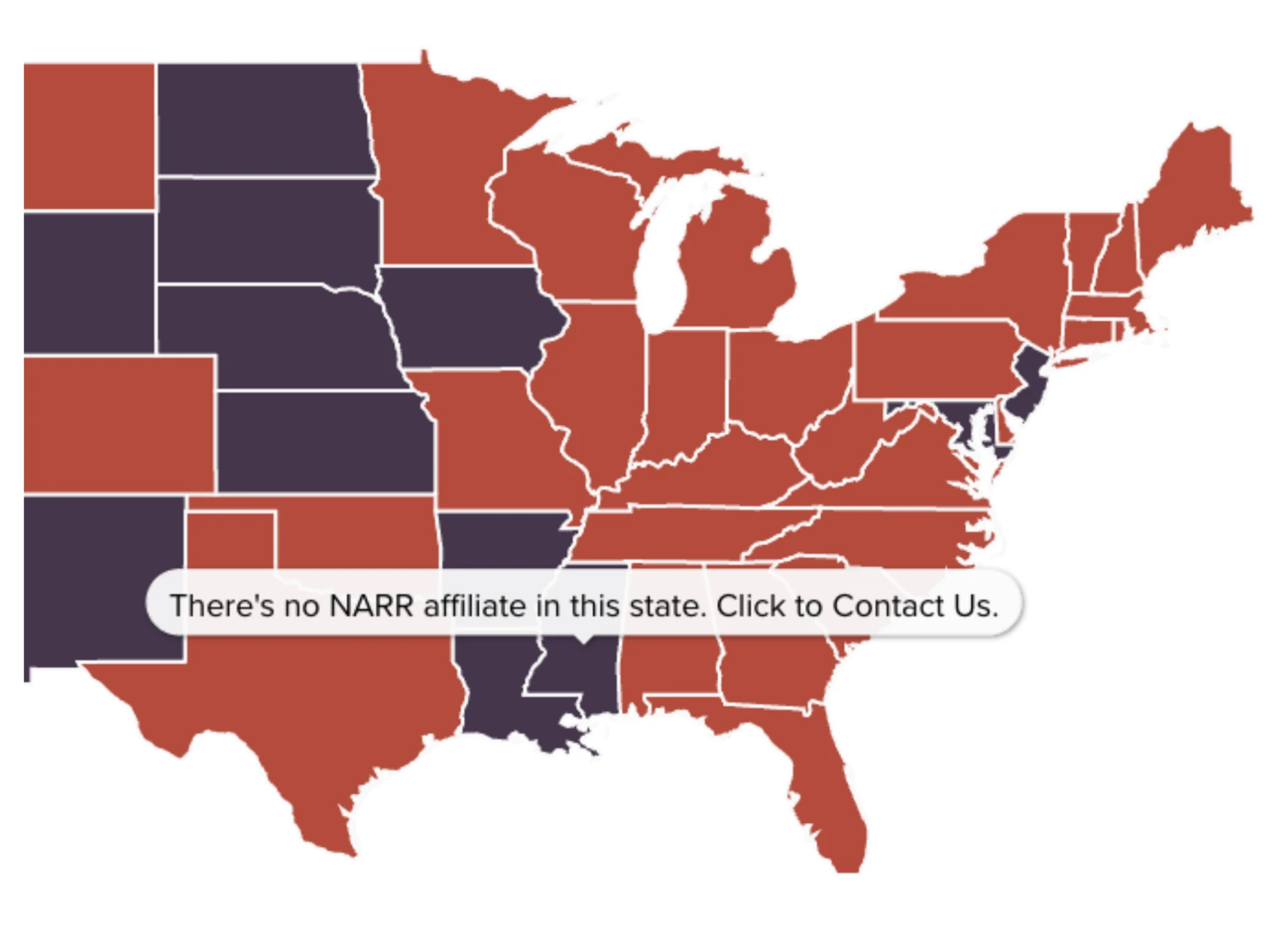 mississippi still no NARR affiliate sober living home recovery residence regulation