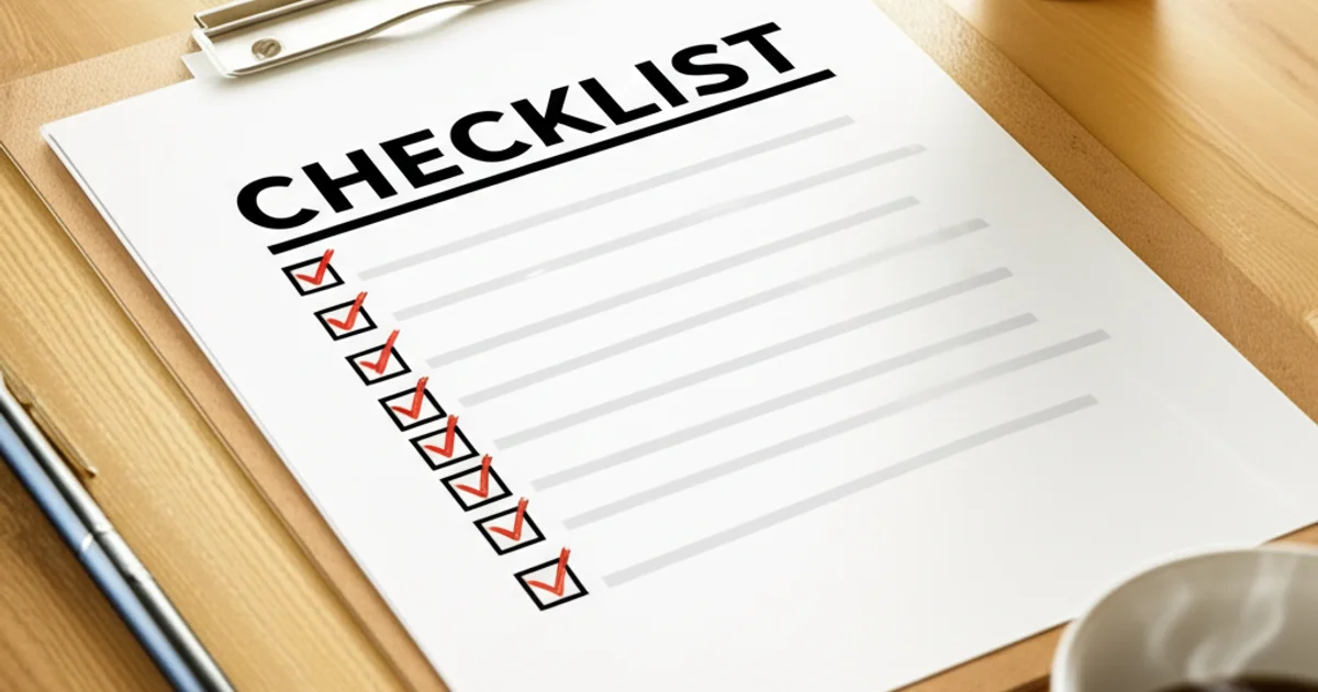 House rules checklist template on clipboard in professional office setting