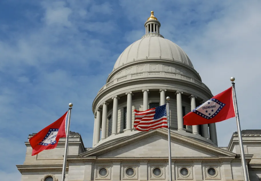 sober living homes that also house reentry residents are subject to reasonable state fees in Arkansas